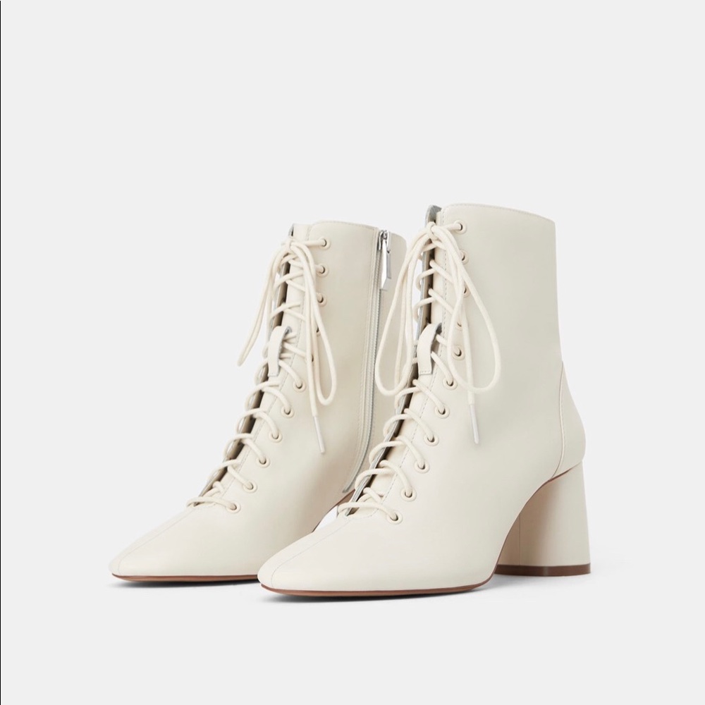 Leather booties